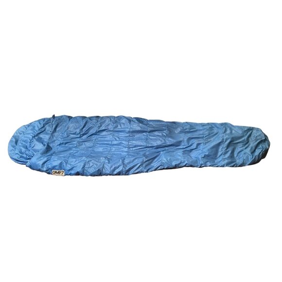 VTG Camp 7 Frontier Goose Down Sleeping Bag Blue 5'11" Boulder CO USA - Picture 1 of 6